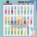 梟客XIAOKE一次性電子菸拋棄式7500口:圖片 2
